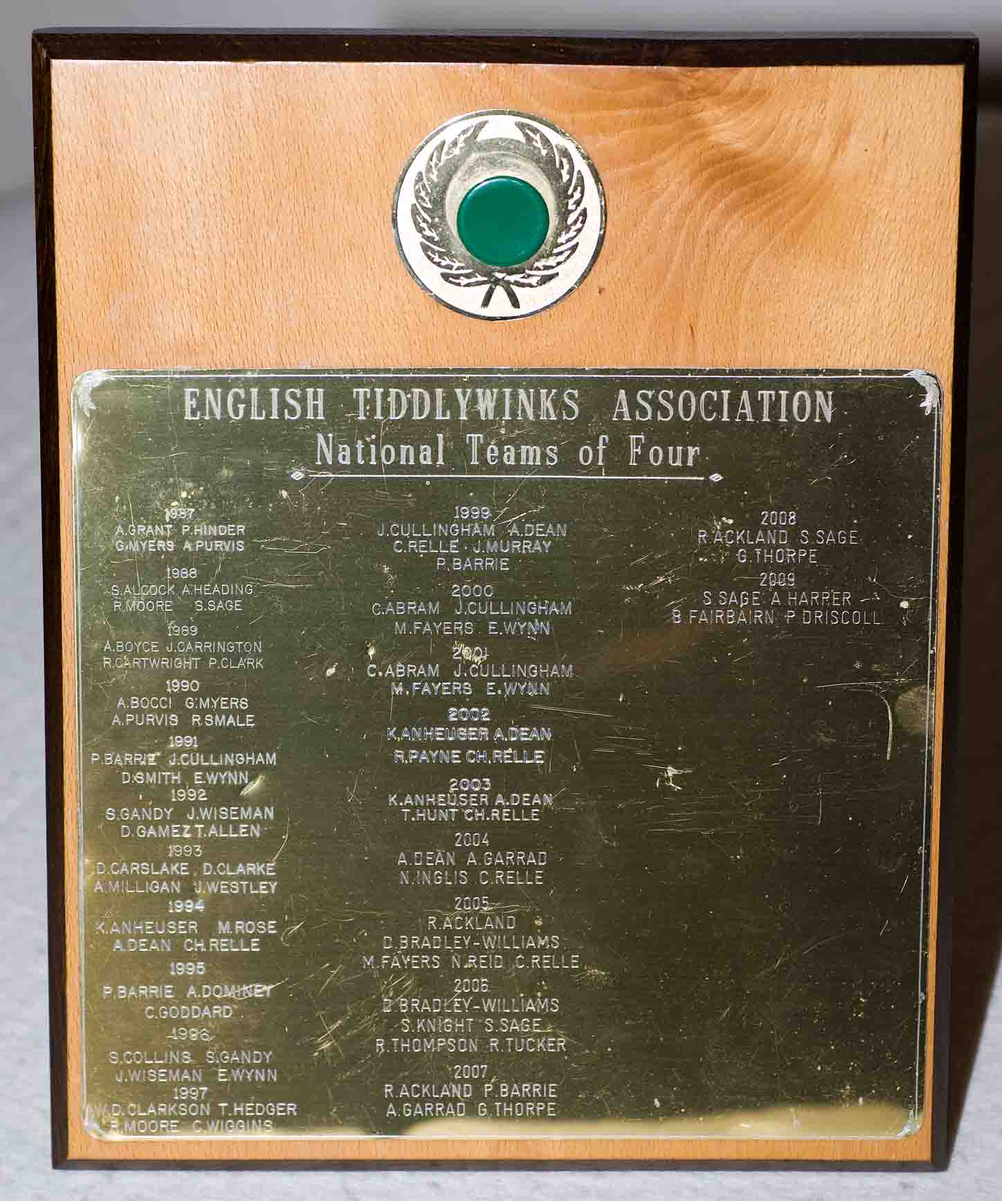 The ETwA National Teams of Four